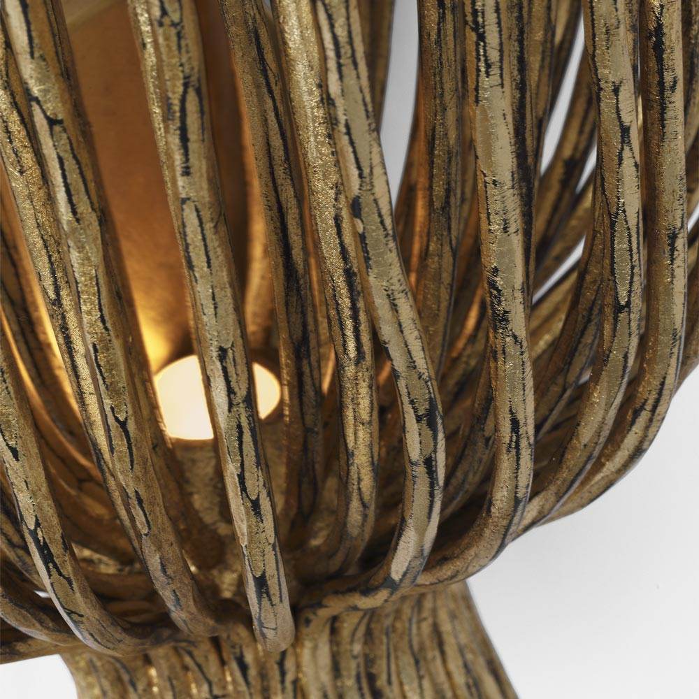 Astra Sculpted LED Wall Light in Detail.