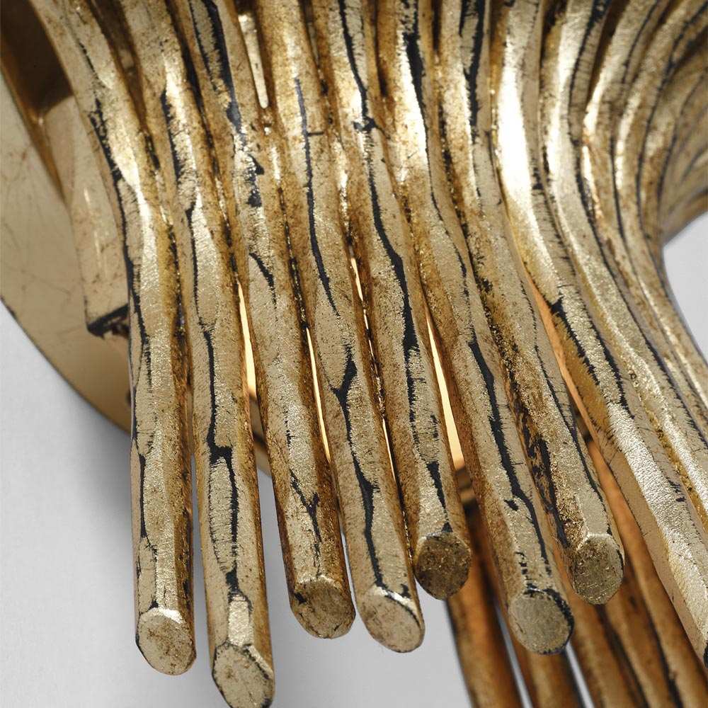 Astra Sculpted LED Wall Light in Detail.