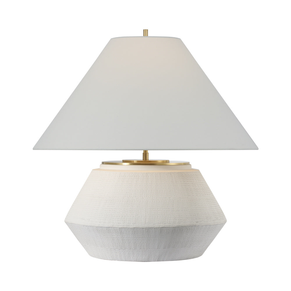 Aten Table Lamp in Plaster White (Small).