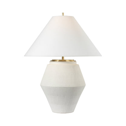 Aten Table Lamp in Plaster White (Large).