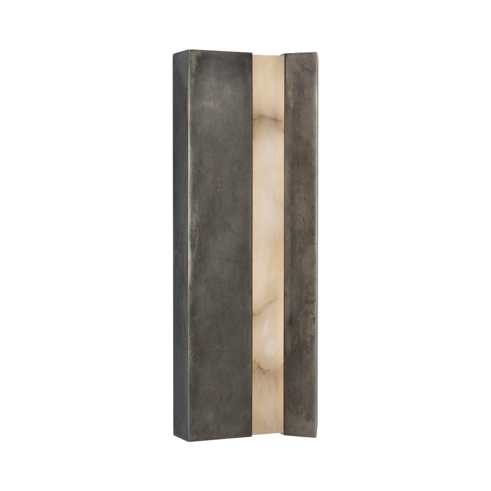 Austera LED Wall Light in Mottled Pewter (20-Inch).