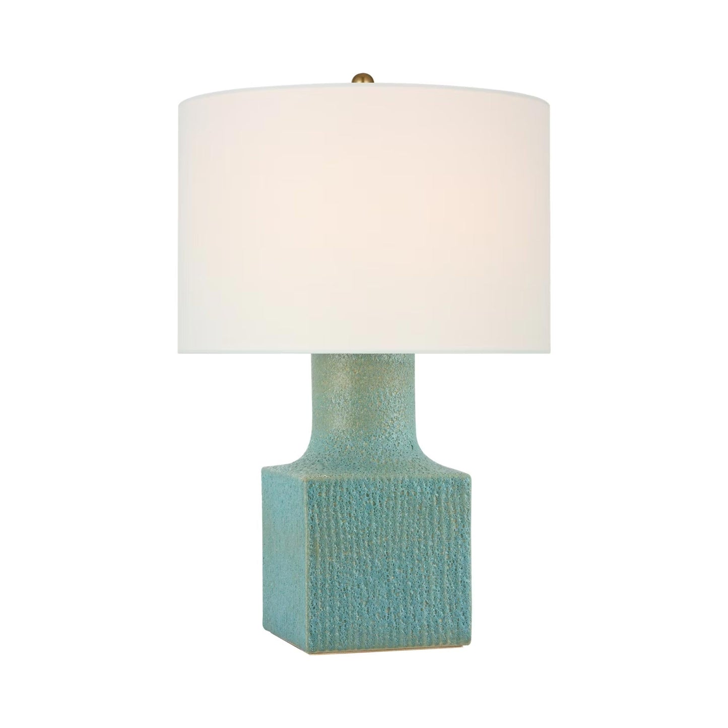 Aviva Table Lamp in Volanic Turquoise.
