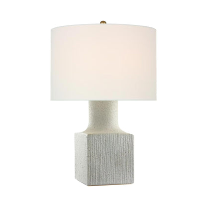Aviva Table Lamp in Volcanic Ivory.