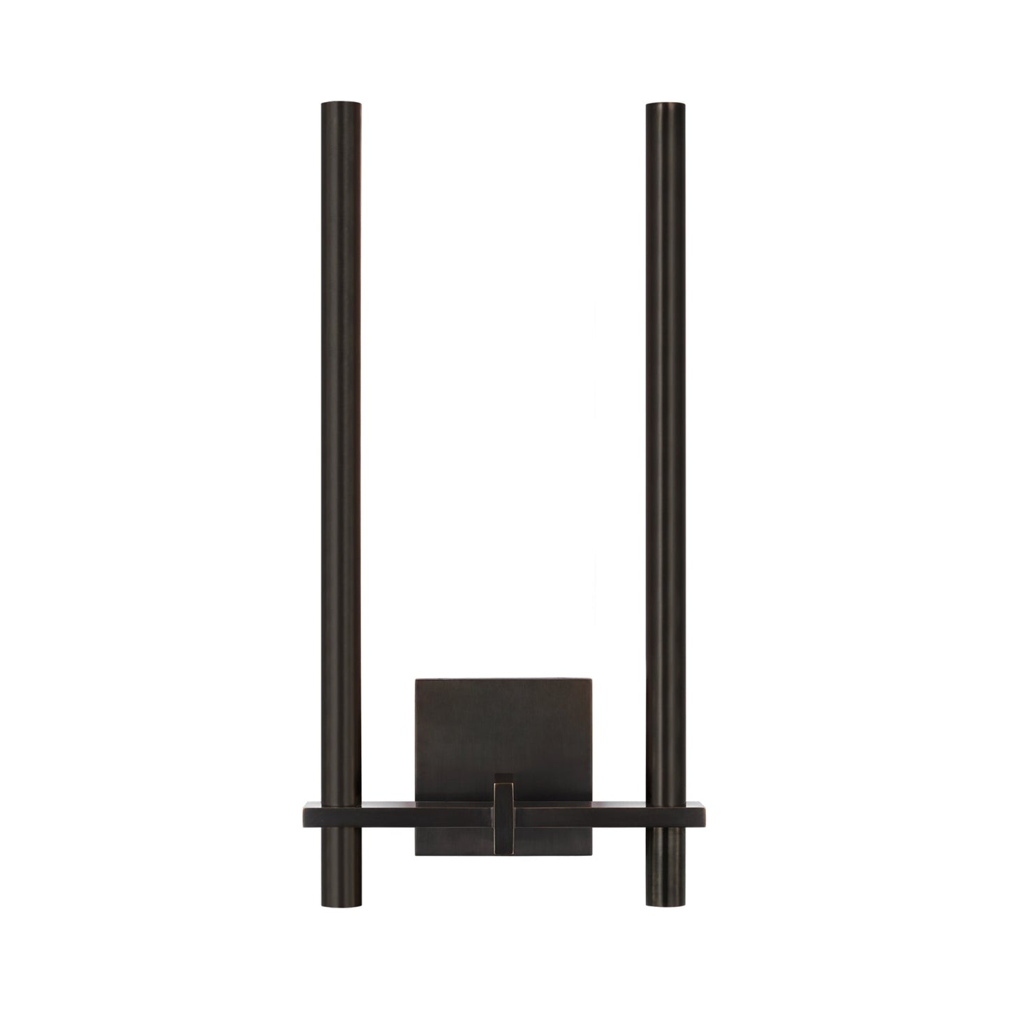 Axis LED Two Arm Wall Light in Bronze.