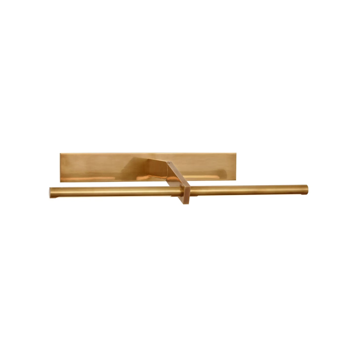 Axis Pivoting LED Wall Light in Antique-Burnished Brass (24.5-Inch).