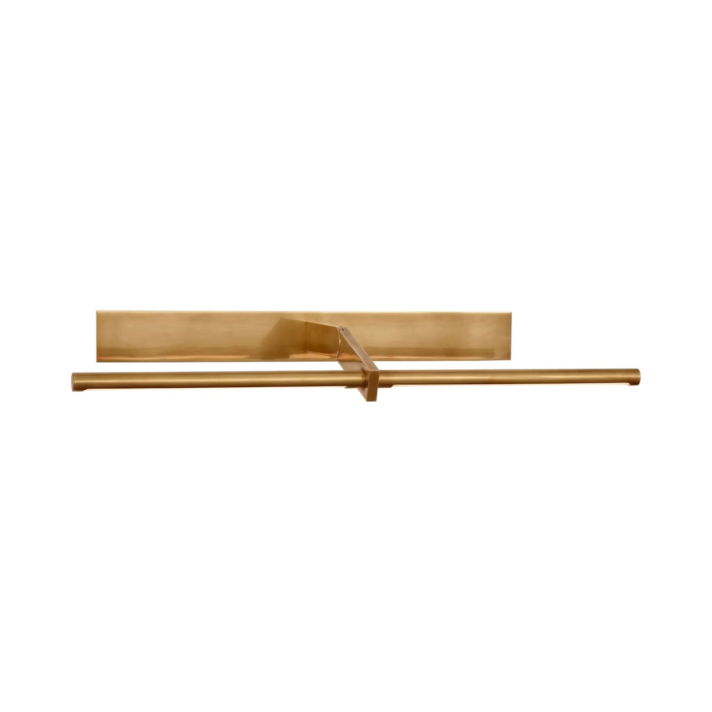 Axis Pivoting LED Wall Light in Antique-Burnished Brass (31.5-Inch).
