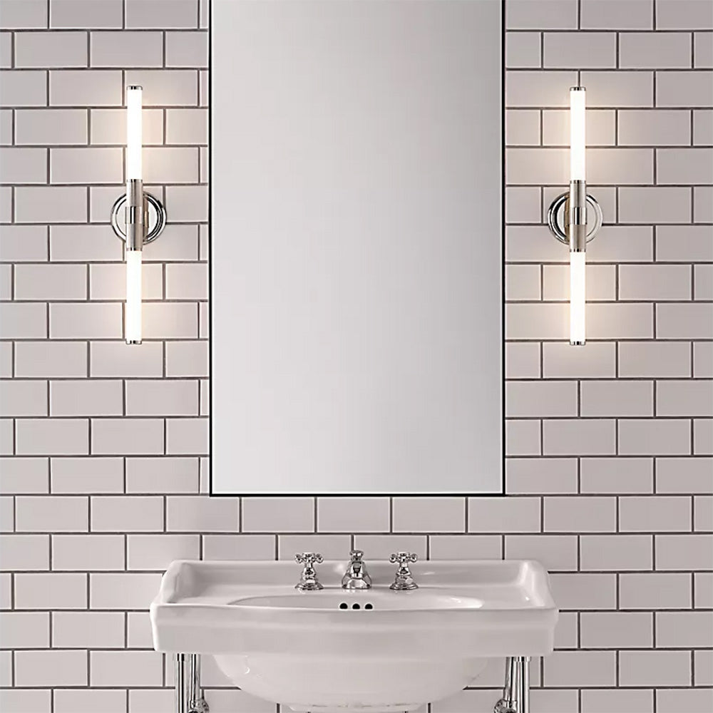 Barrett LED Bath Vanity Light in bathroom.