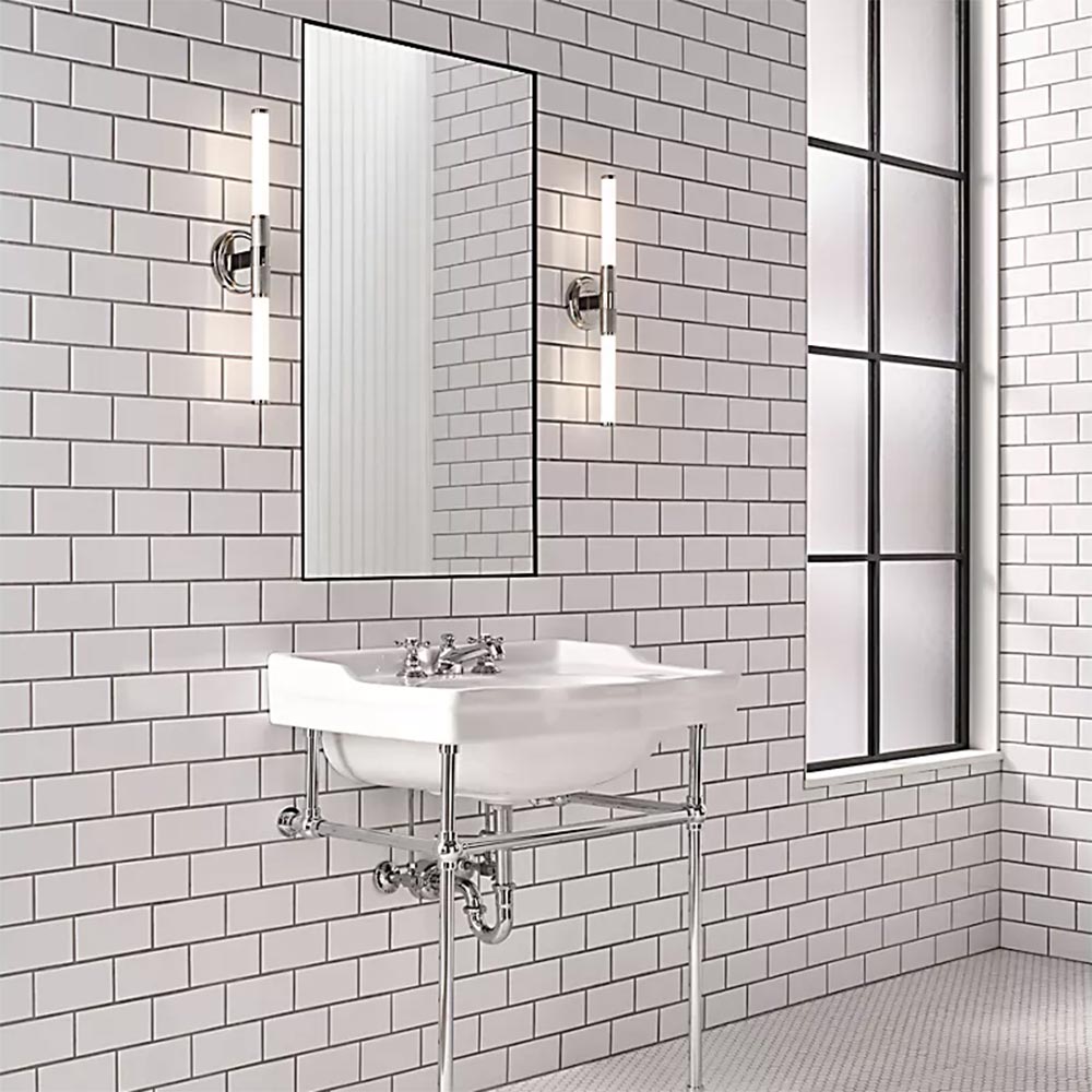 Barrett LED Bath Vanity Light in bathroom.