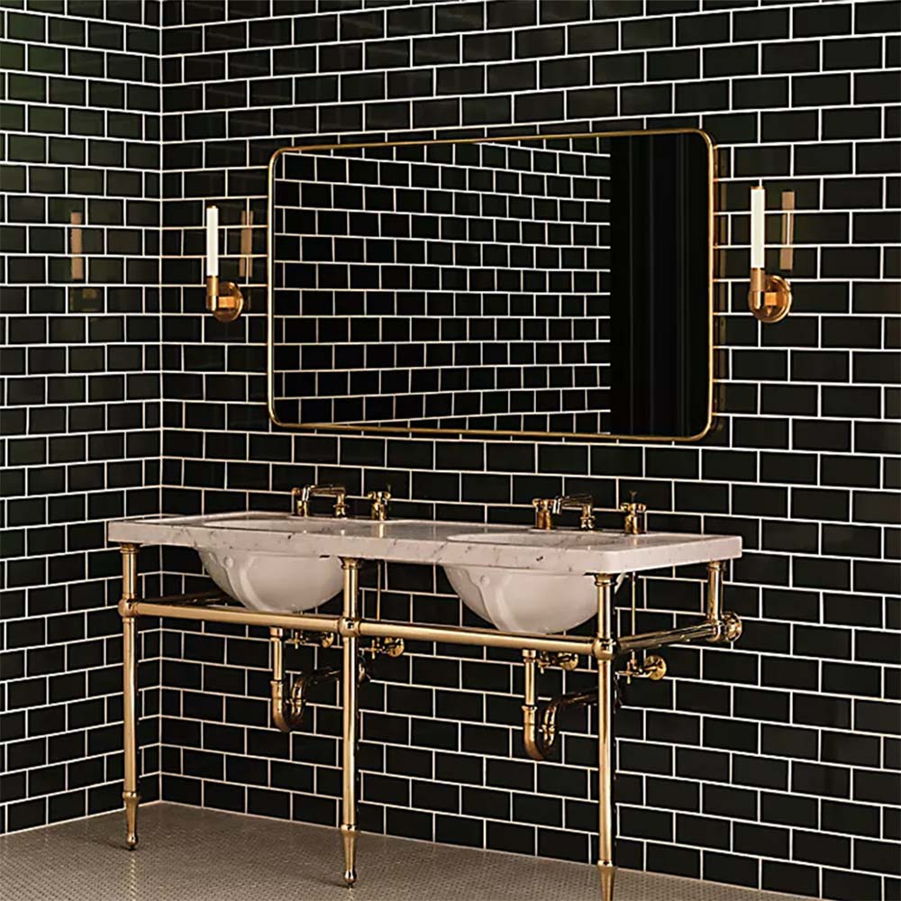 Barrett LED Bath Wall Light in bathroom.