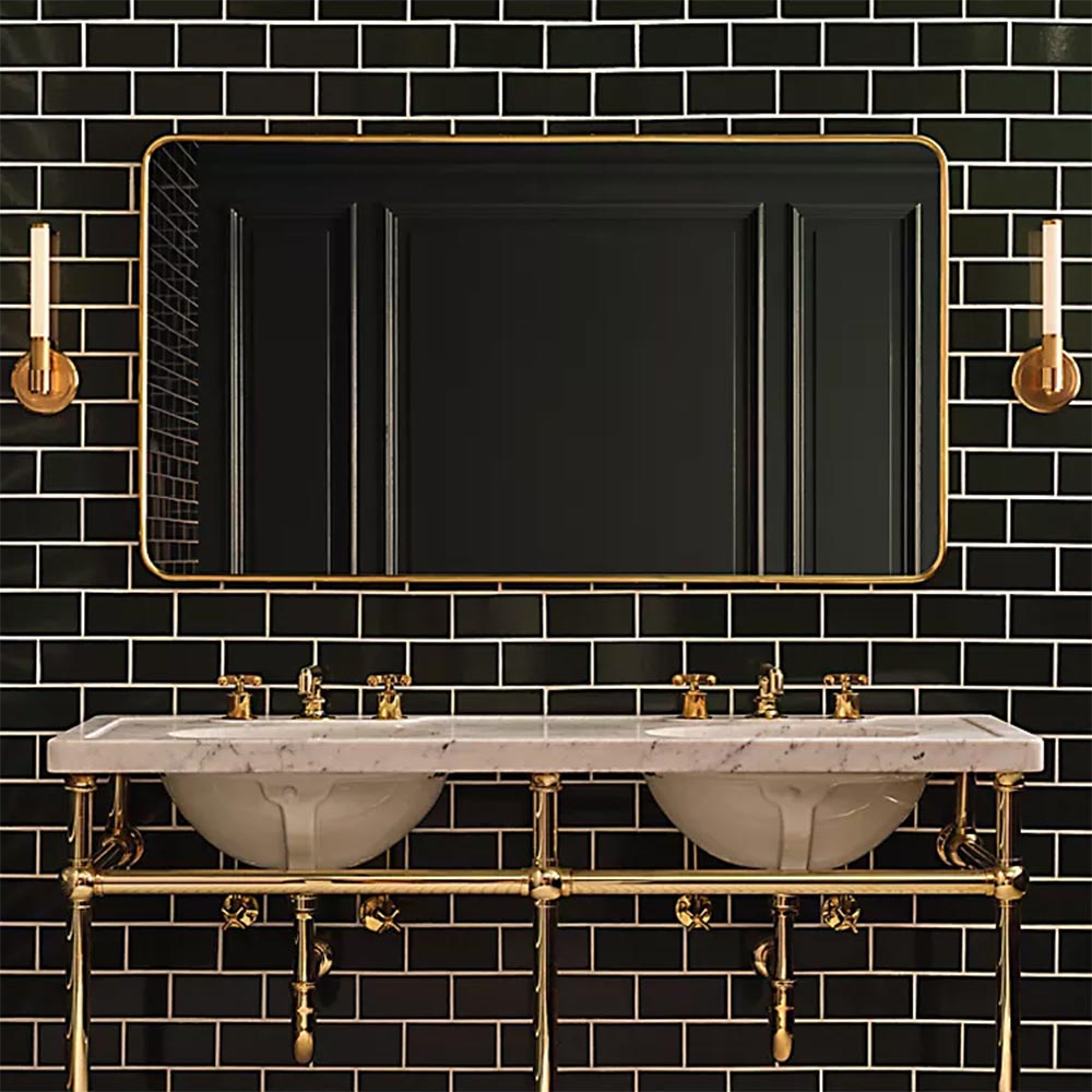 Barrett LED Bath Wall Light in bathroom.
