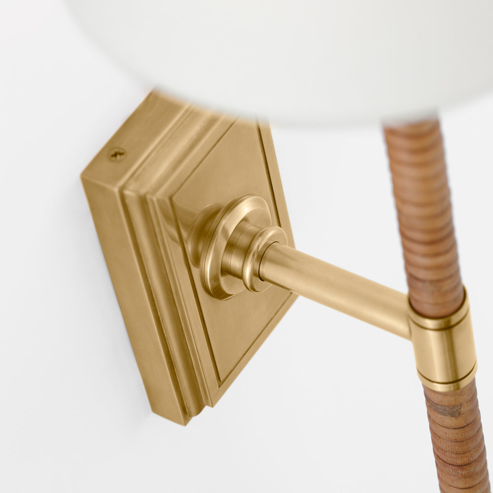 Basden Tail Wall Light in Detail.