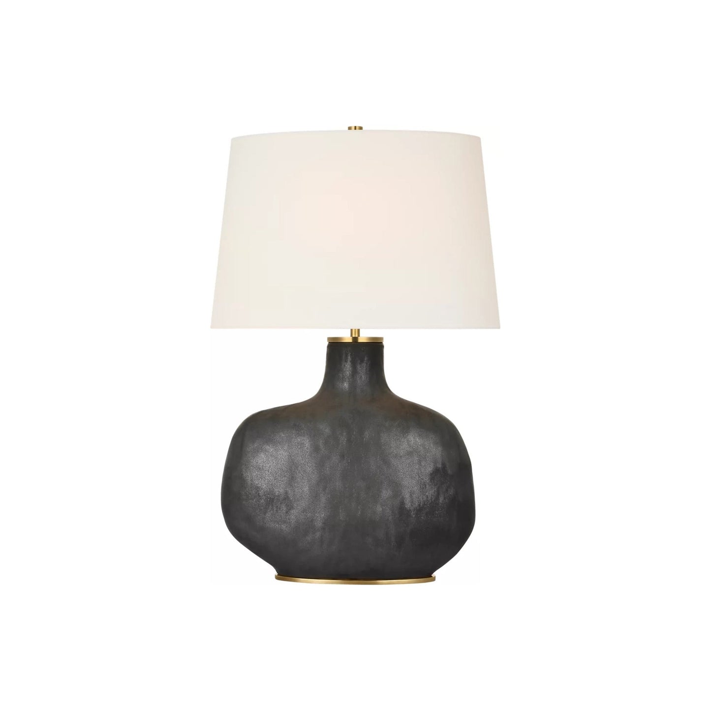 Beton Table Lamp in Stained Black Metallic (28.25-Inch).