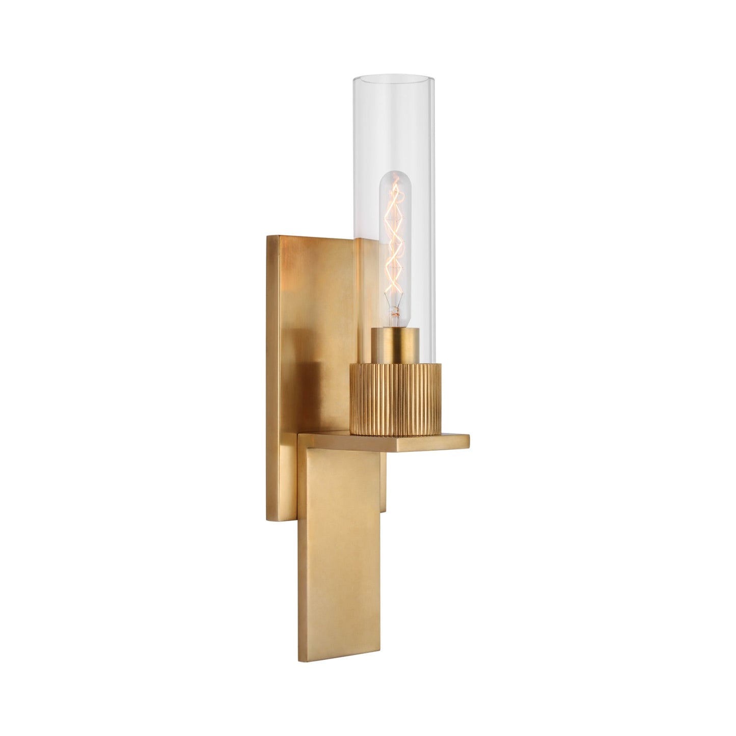 Beza Bath Wall Light in Antique Brass.