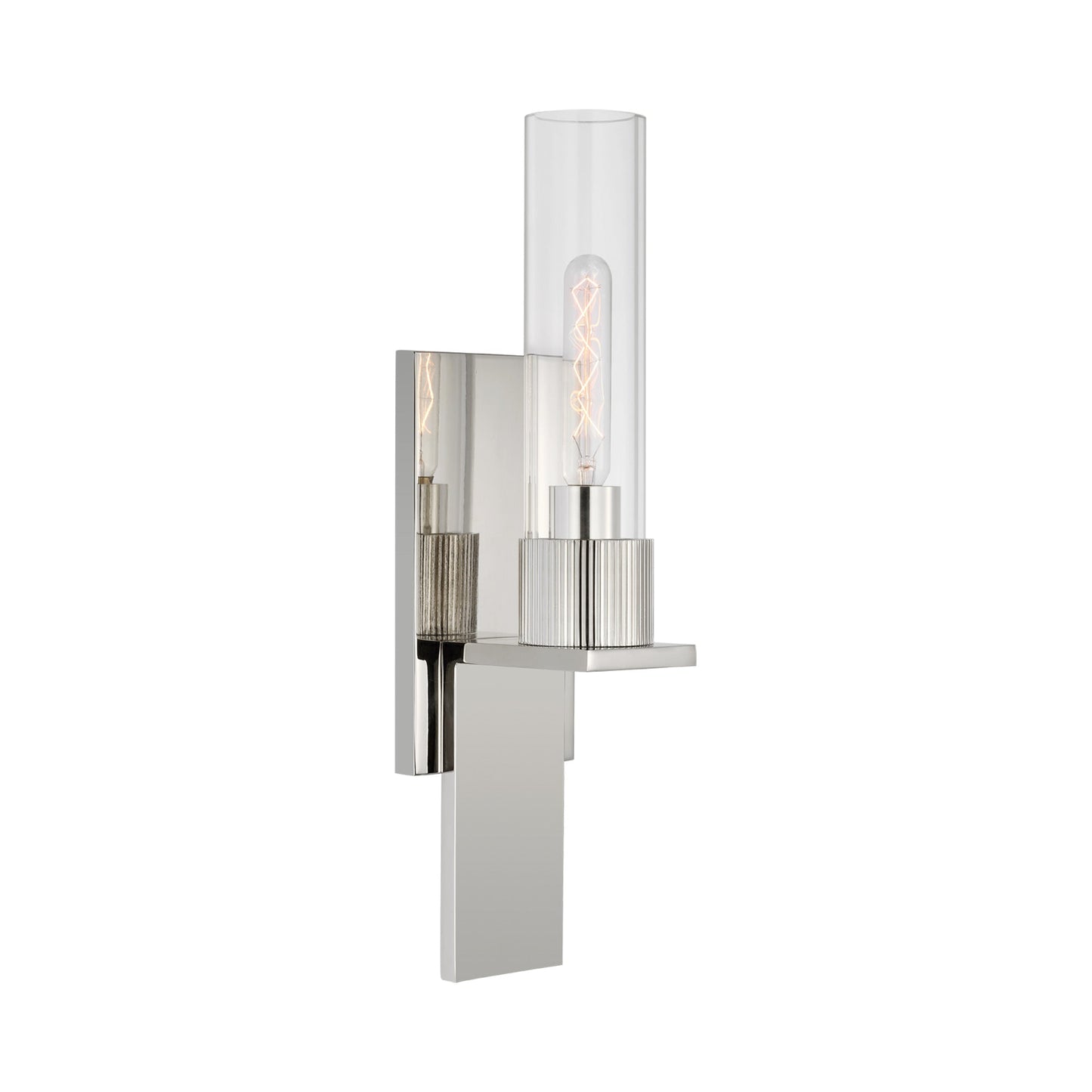 Beza Bath Wall Light in Polished Nickel.