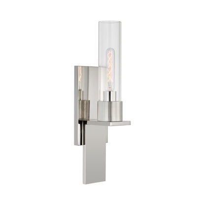 Beza Bath Wall Light in Polished Nickel.