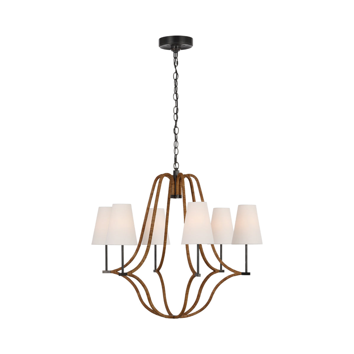 Biscayne Chandelier in Bronze (Large).