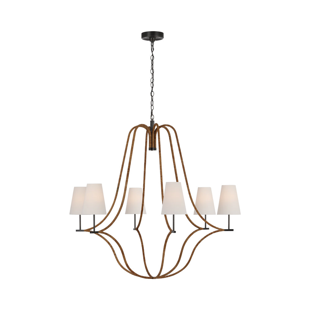 Biscayne Chandelier in Bronze (Extra Large).