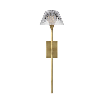 Blaze Tail LED Wall Light in Natural Brass (19-Inch).