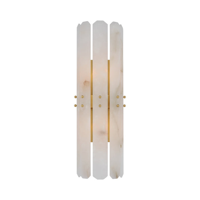 Bonnington Wall Light in Hand-Rubbed Antique Brass/Alabaster (Large).