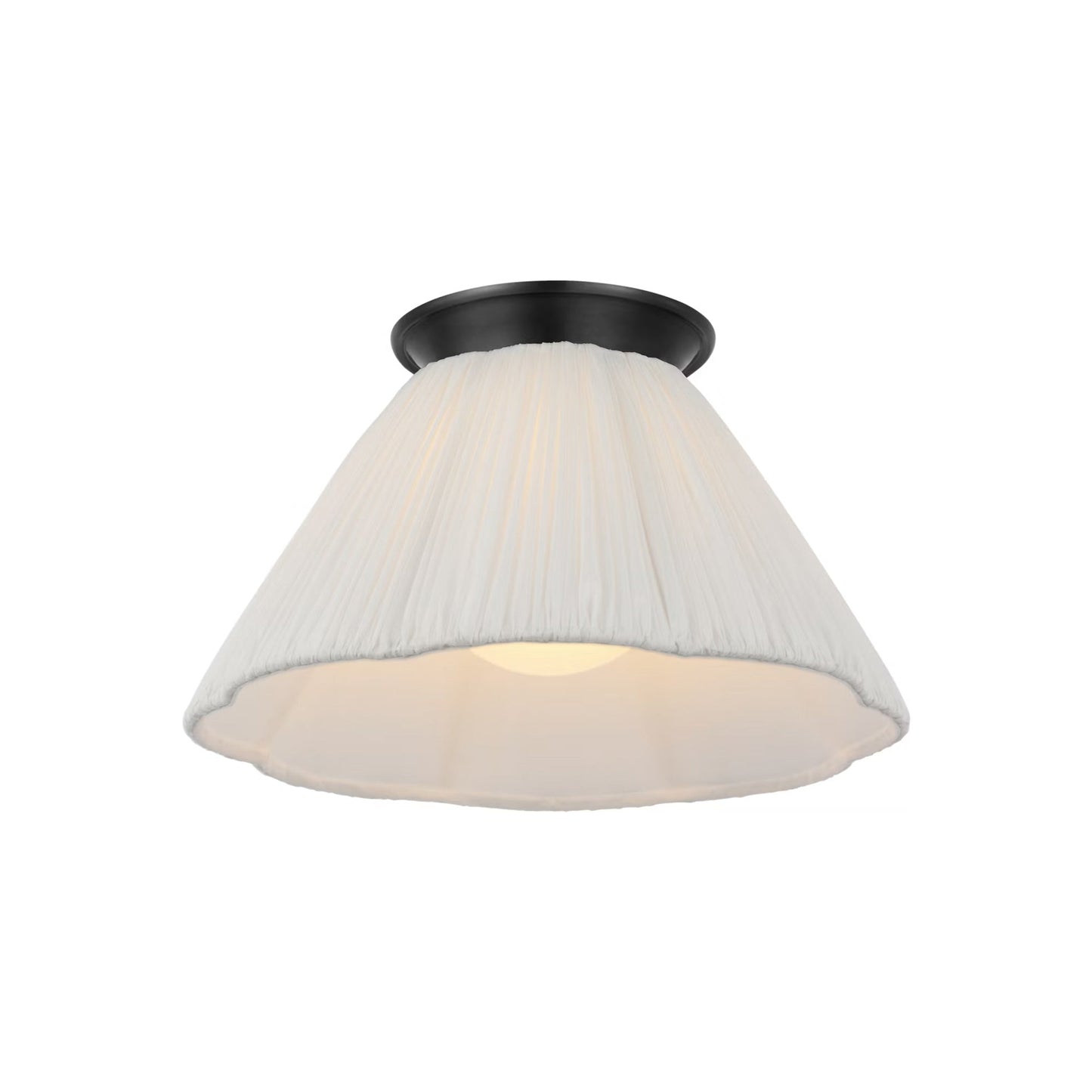 Bradley Flush Mount Ceiling Light in Bronze (12-Inch).
