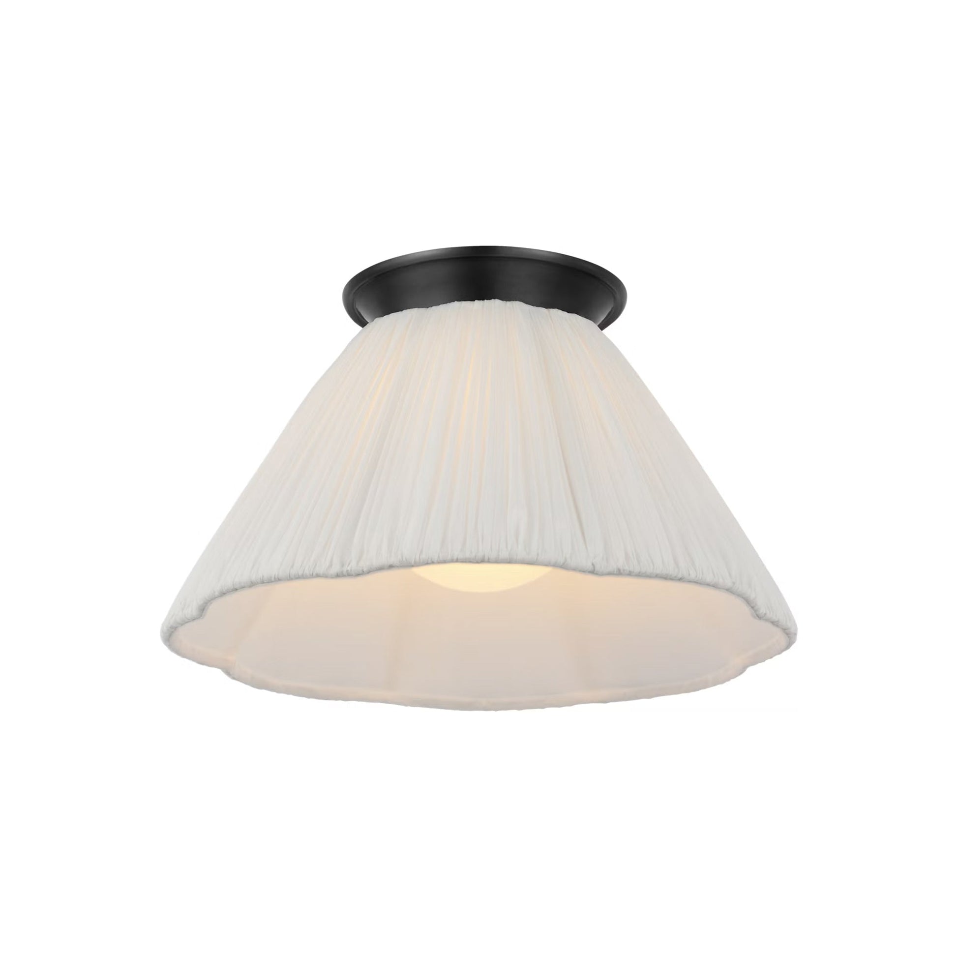 Bradley Flush Mount Ceiling Light in Bronze (12-Inch).