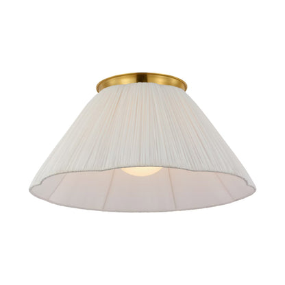 Bradley Flush Mount Ceiling Light in Hand-Rubbed Antique Brass (24-Inch).