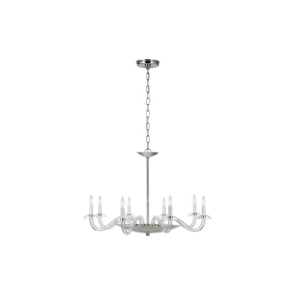 Brigitte Chandelier in Polished Nickel (Small).