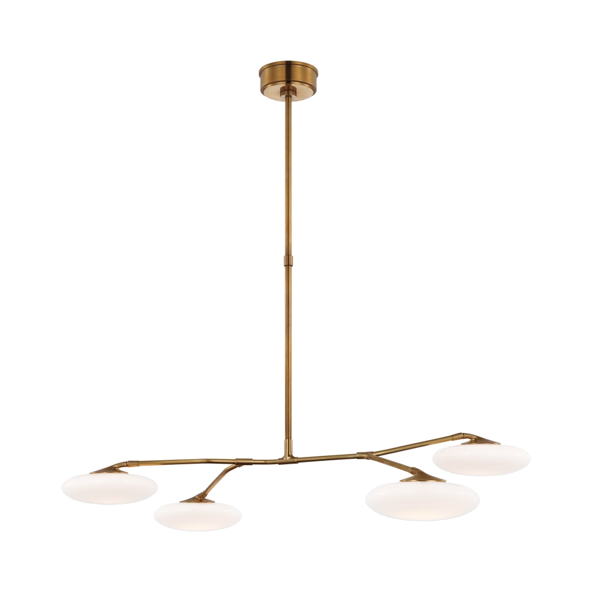 Brindille LED Chandelier in Soft Brass (60-Inch).