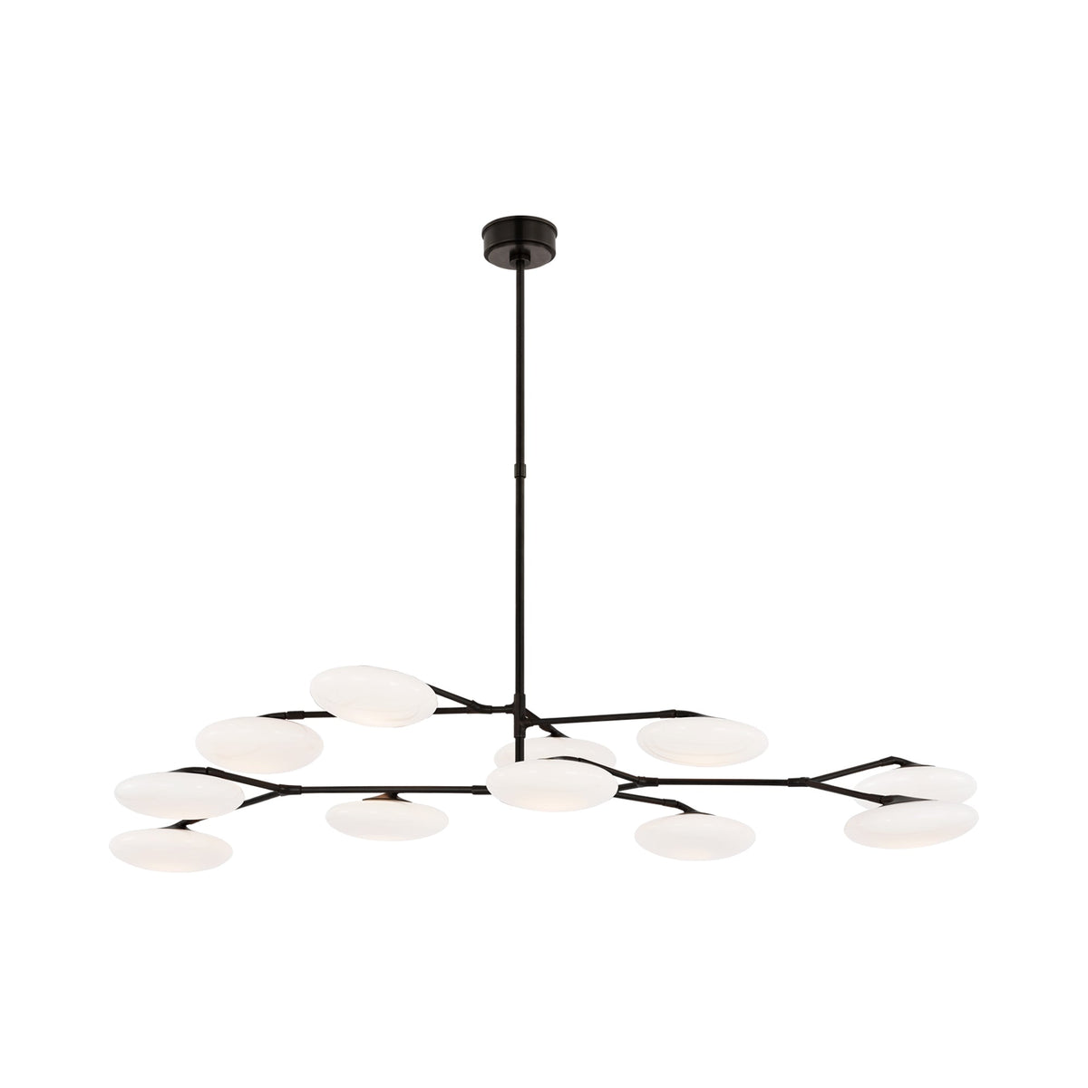 Brindille LED Chandelier in Gun Metal (65-Inch).