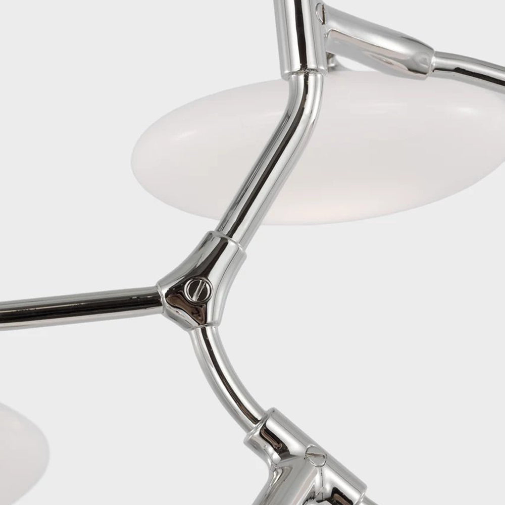 Brindille LED Vertical Chandelier in Detail.
