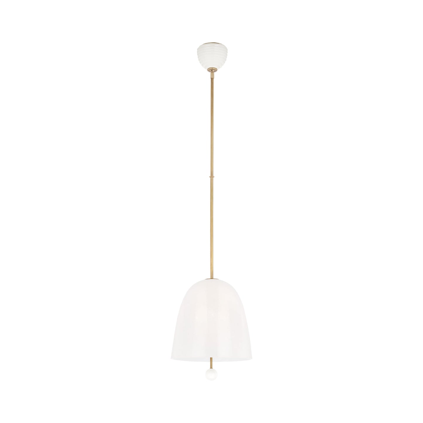 Brisa Pendant Light in Hand-Rubbed Antique Brass (Down).