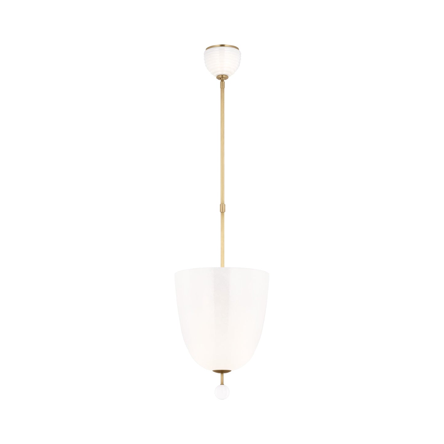 Brisa Pendant Light in Hand-Rubbed Antique Brass (Up).