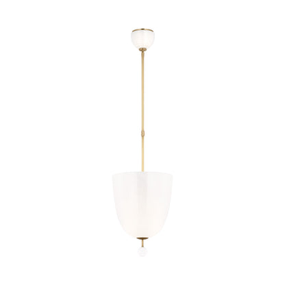 Brisa Pendant Light in Hand-Rubbed Antique Brass (Up).