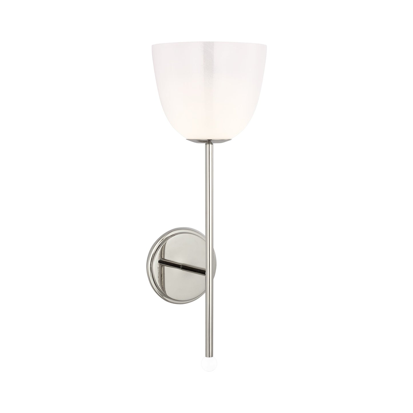 Brisa Wall Light in Polished Nickel.