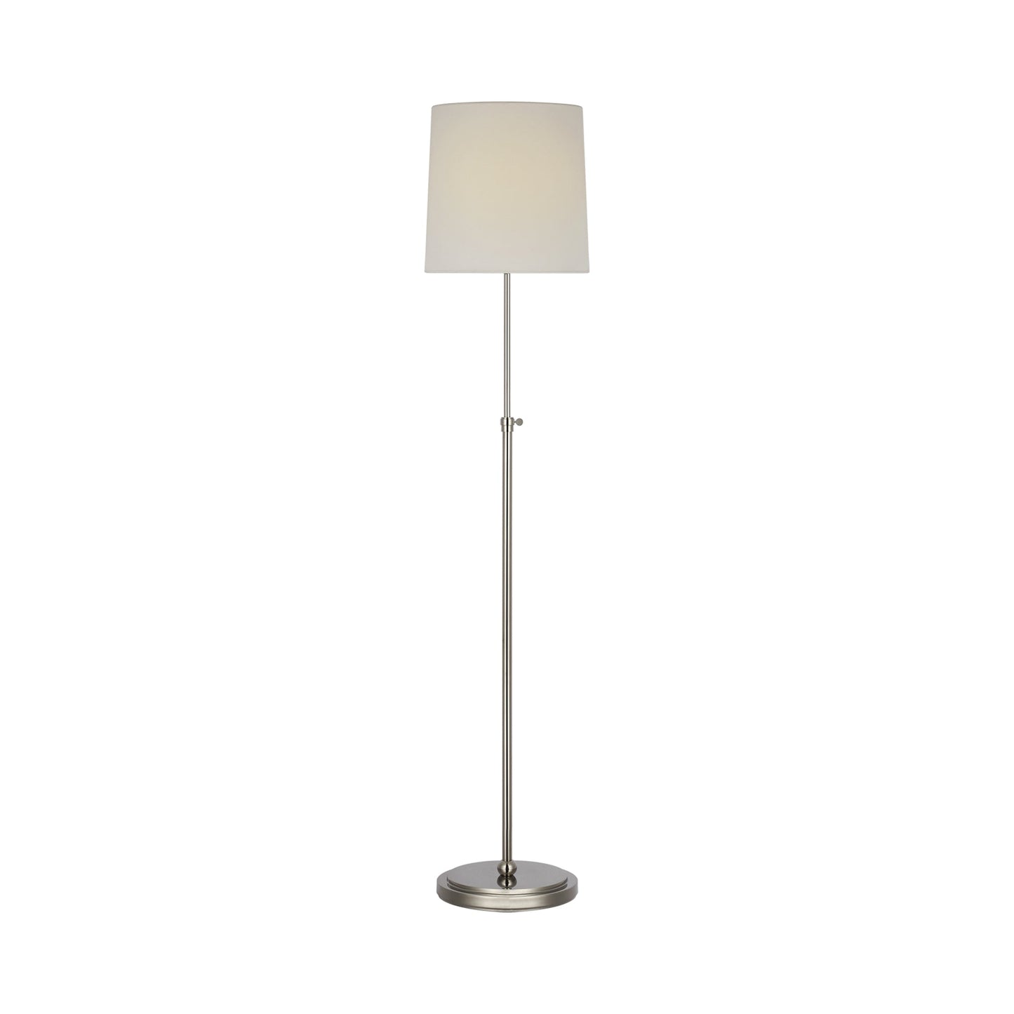 Bryant LED Rechargeable Floor Lamp in Polished Nickel.