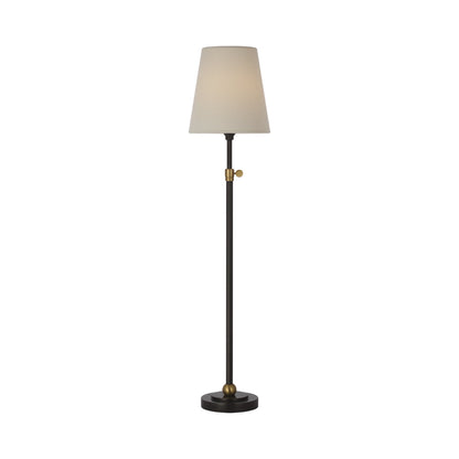 Bryant LED Rechargeable Table Lamp in Bronze and Hand-Rubbed Antique Brass.