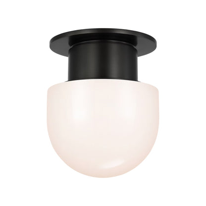 Callan Flush Mount Ceiling Light in Bronze (8-Inch).