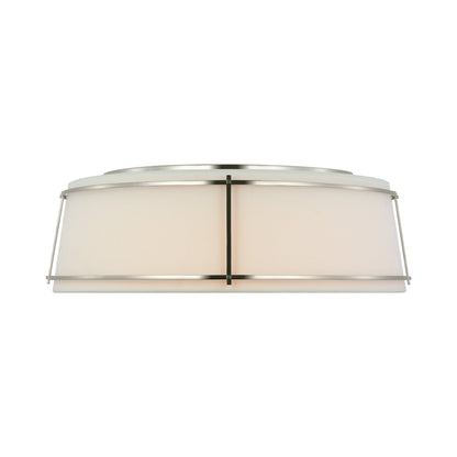 Callaway LED Flush Mount Ceiling Light in Polished Nickel (22.25-Inch).