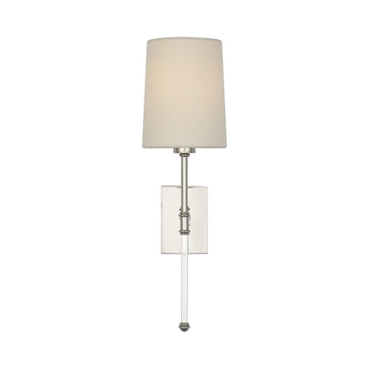 Camille Wall Light in Polished Nickel.