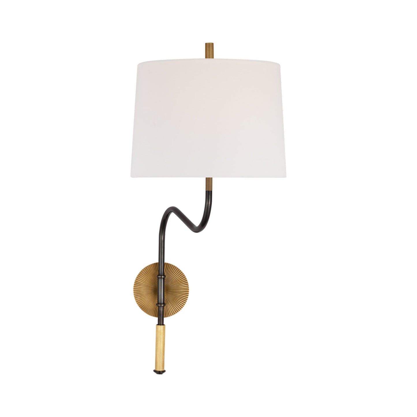 Canto Wall Light in Bronze/Brass (Medium).
