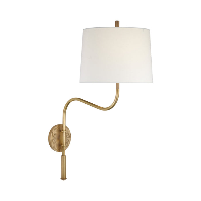 Canto Wall Light in Hand-Rubbed Antique Brass (Medium).