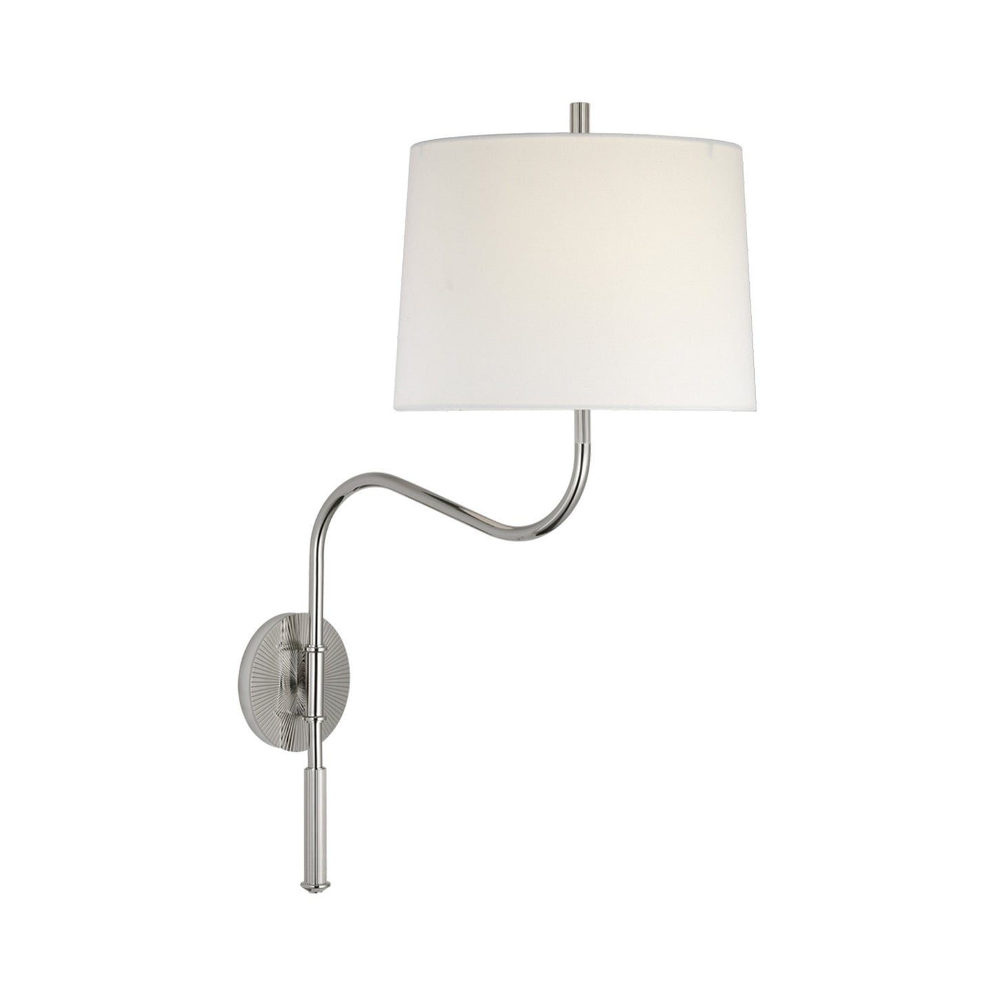 Canto Wall Light in Polished Nickel (Medium).