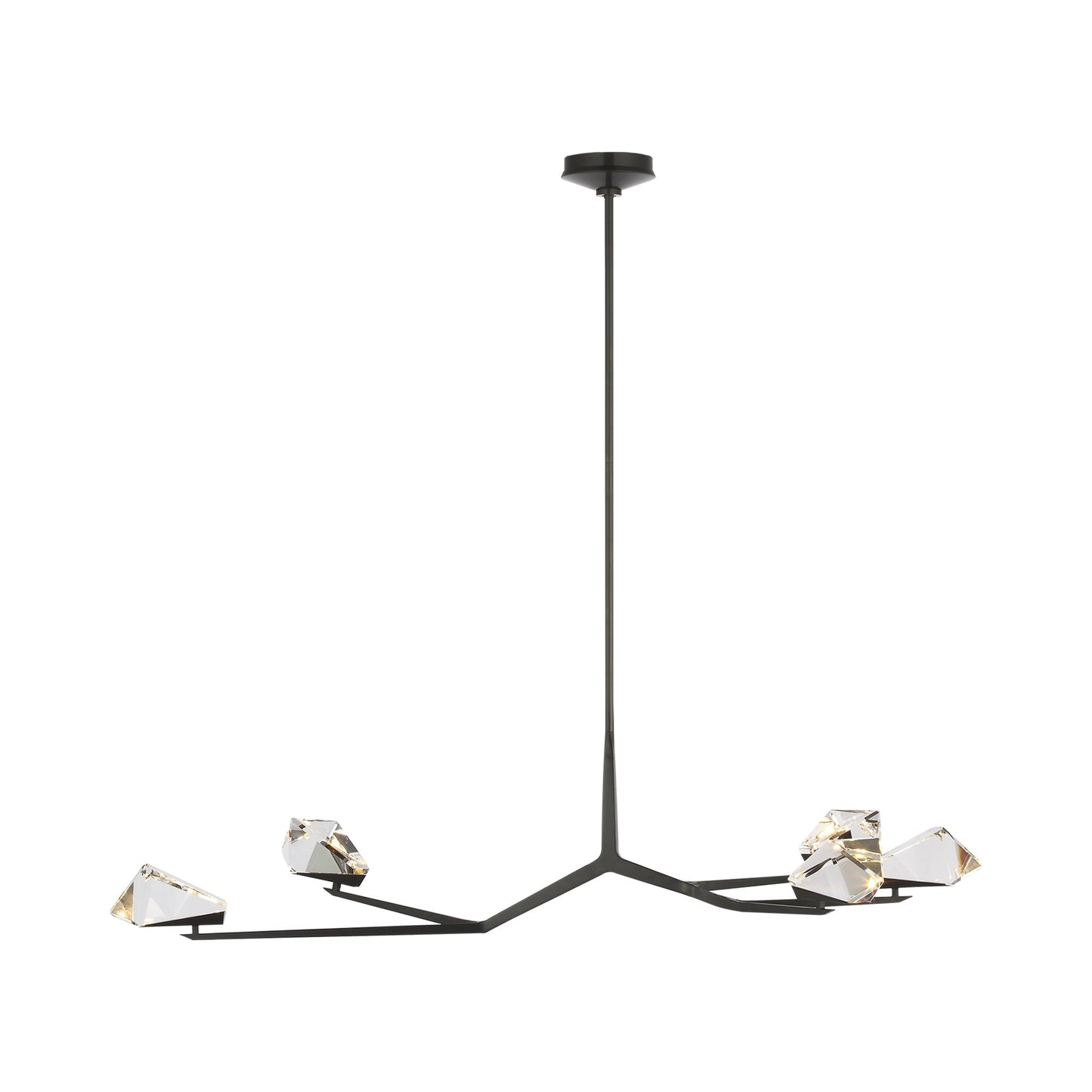 Carraig LED Chandelier in Bronze (5-Light).