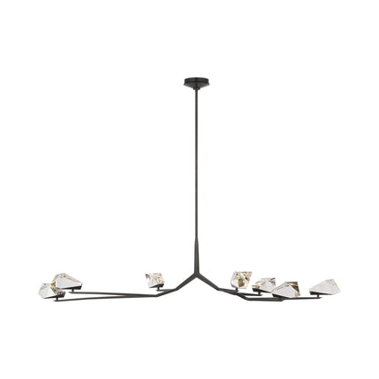 Carraig LED Chandelier in Bronze (7-Light).
