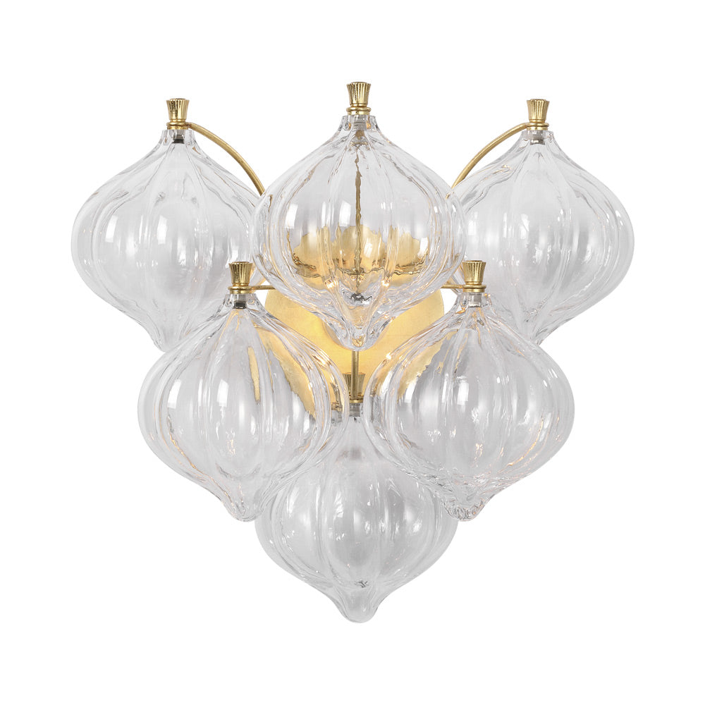 Caselli Wall Light in Gild (Clear Glass).