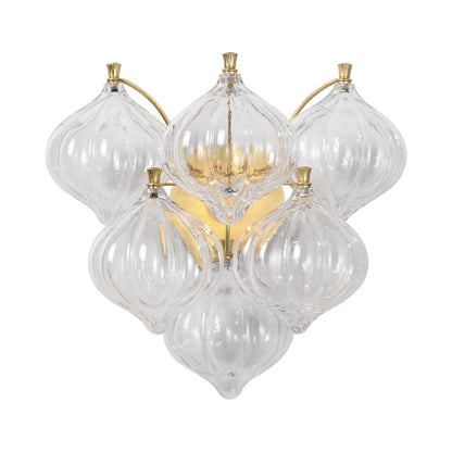 Caselli Wall Light in Gild (Clear Glass).