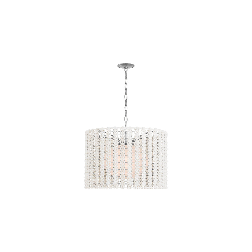 Catania Pendant Light in Polished Nickel (29-Inch).