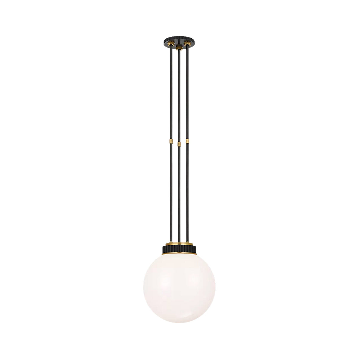 Cavill Pendant Light in Bronze And Natural Brass (11.5-Inch).