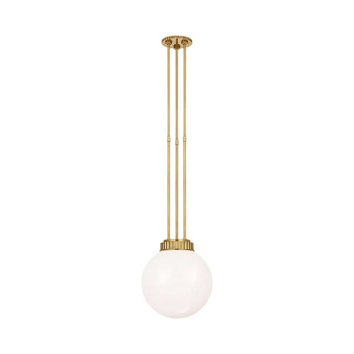 Cavill Pendant Light in Natural Brass (11.5-Inch).