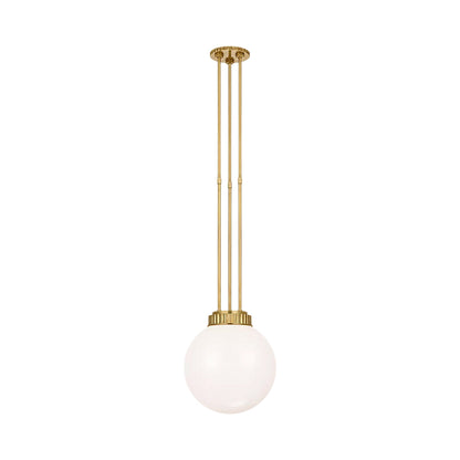 Cavill Pendant Light in Natural Brass (11.5-Inch).
